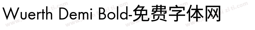 Wuerth Demi Bold字体转换